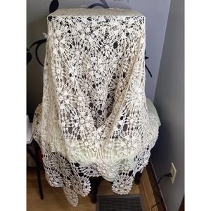 Hand made Crochet Bed spread coverlet